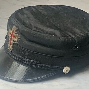 Antique Early 20th c. Knights Templar Cap size 6 7/8 M. C. Lilley Columbus Ohio